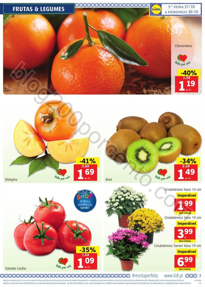 Antevisão Folheto LIDL Promoções de 27 outubro 