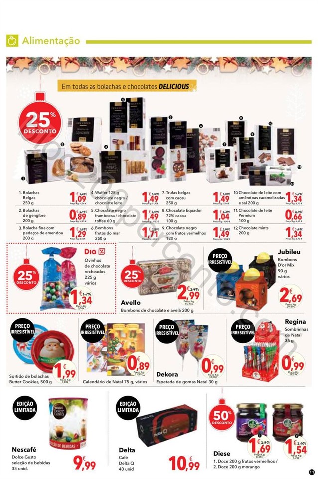 Antevisão Folheto CLAREL Natal promoções de 24 
