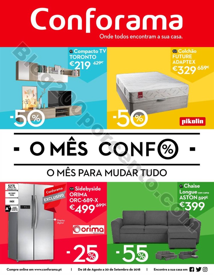 Antevisão Folheto CONFORAMA Promoções de 28 ago