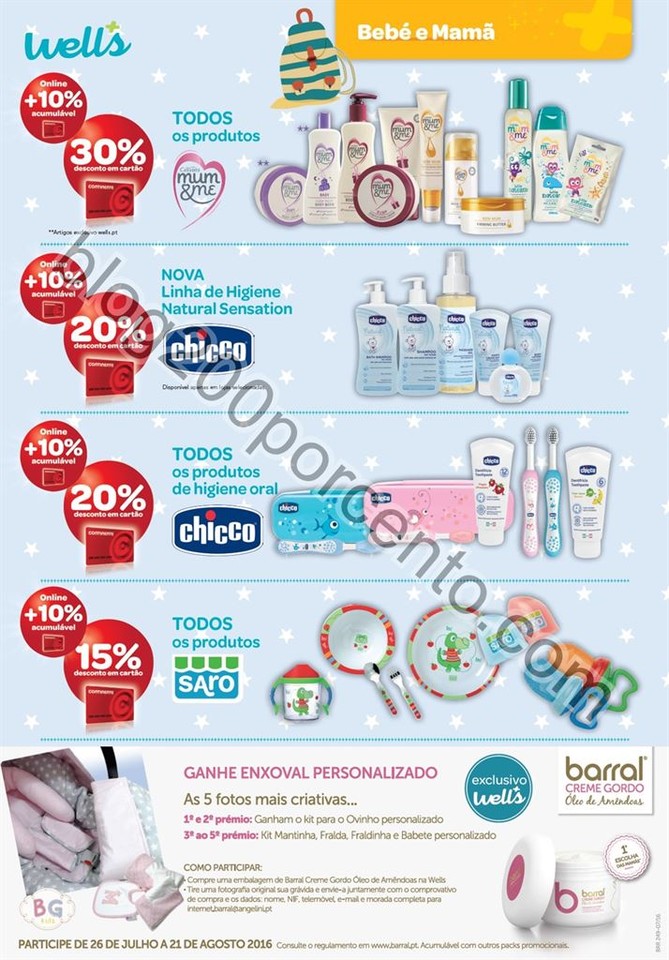Novo Folheto WELLS promoções de 26 julho a 22 ag