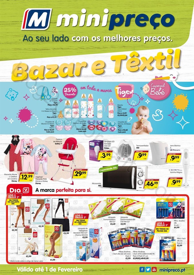 Antevisão Folheto MINIPREÇO Bazar promoções de