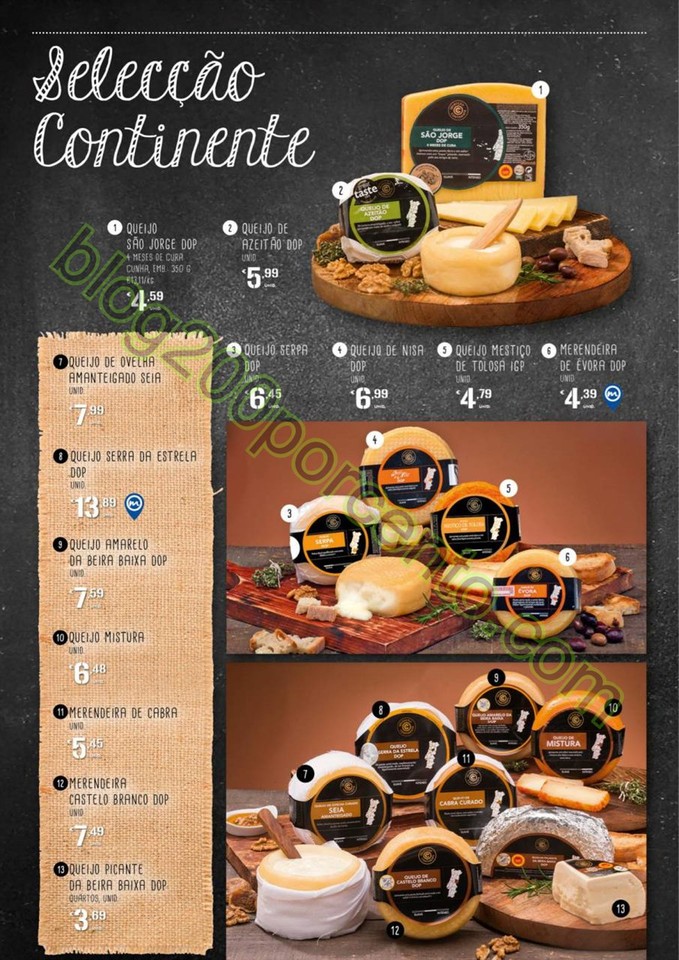 Antevisão Folheto CONTINENTE Feira queijos, enchi