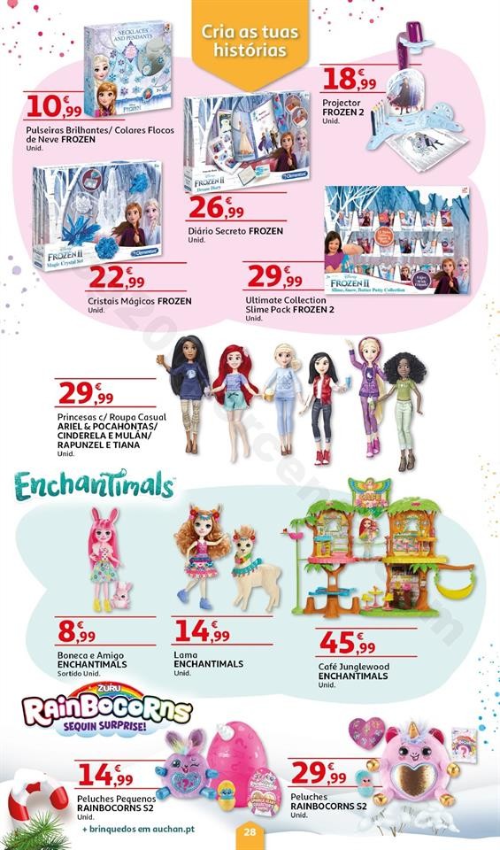Folheto Brinquedos Natal AUCHAN Promoções de 8 n