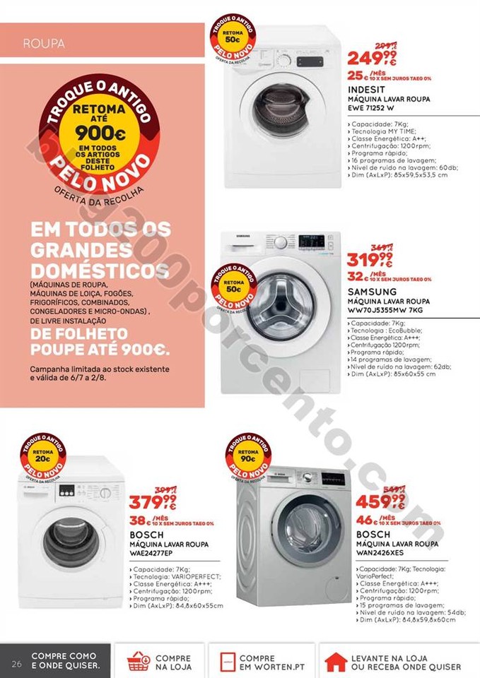 Tudo para o lar WORTEN promoções até 2 agosto p