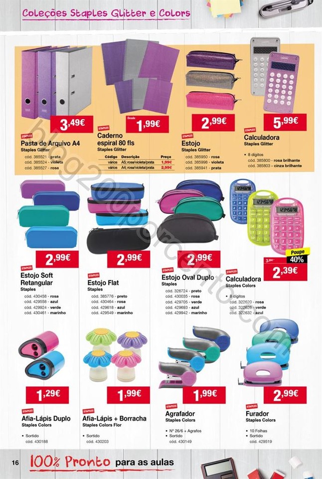 Antevisão Folheto STAPLES Regresso às aulas de 1