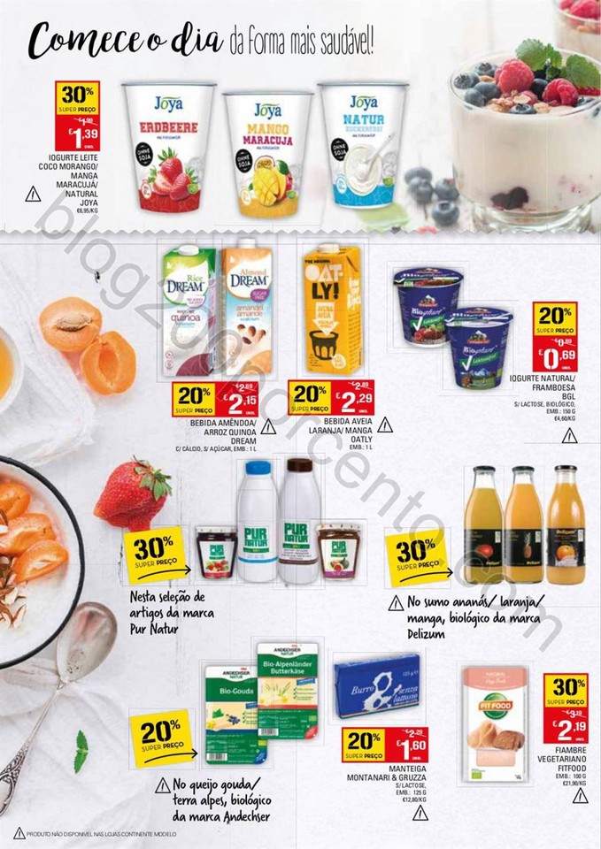 Antevisão Folheto CONTINENTE Bio e Saudável prom