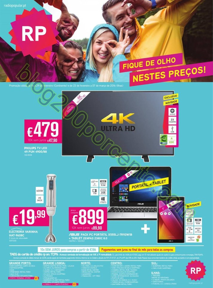 Antevisão Folheto RADIO POPULAR promoções de 16