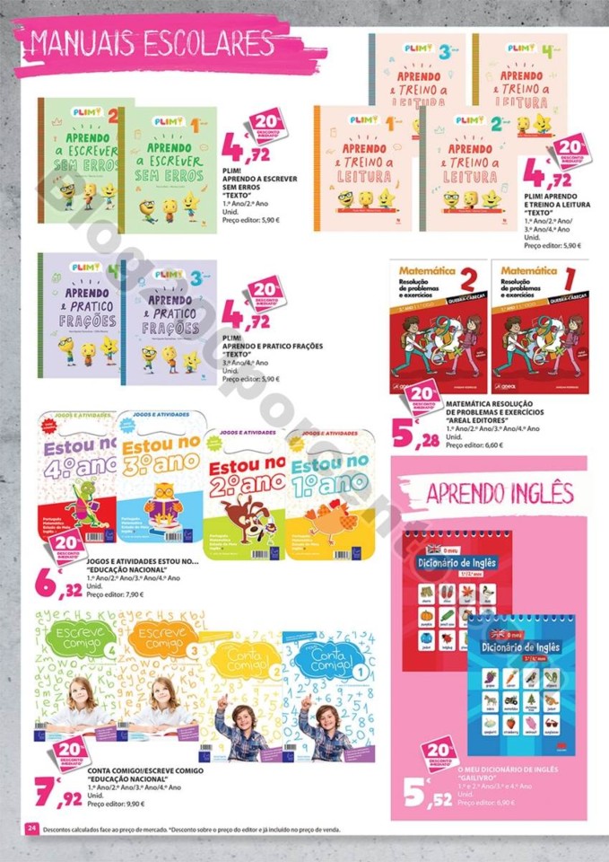 Antevisão Folheto E-LECLERC Regresso às aulas p