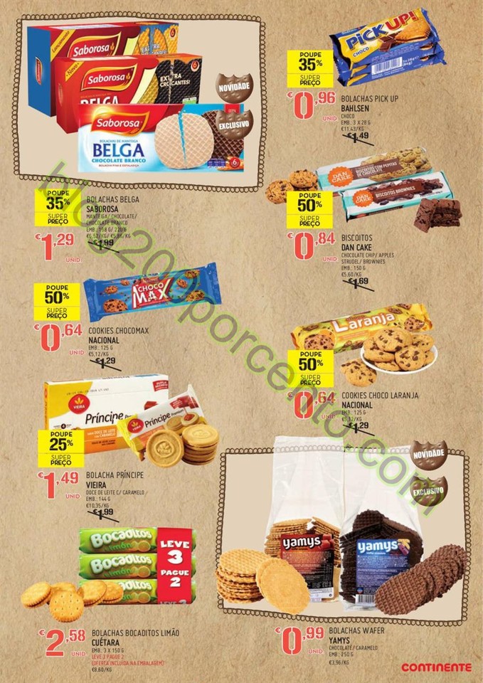 Antevisão Folheto CONTINENTE Extra Bolachas de 9 