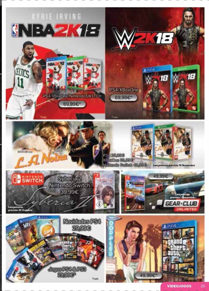 Antevisão Folheto Brinquedos Natal El Corte Ingl