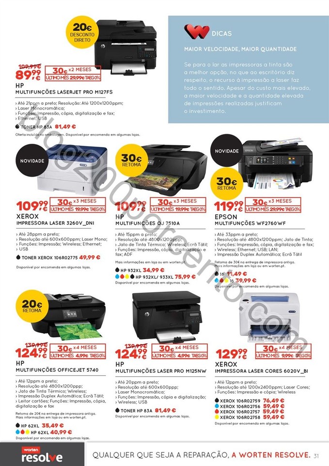 Novo Folheto WORTEN Tecnologia promoções de 6 a 