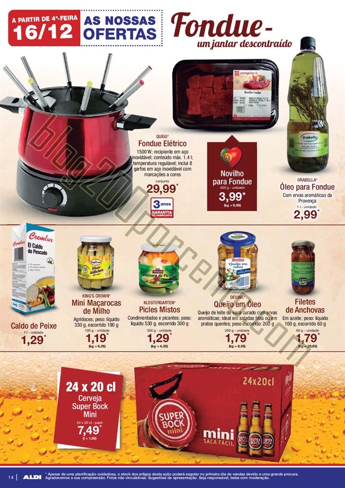 Antevisão folheto ALDI Promoções a partir de 16
