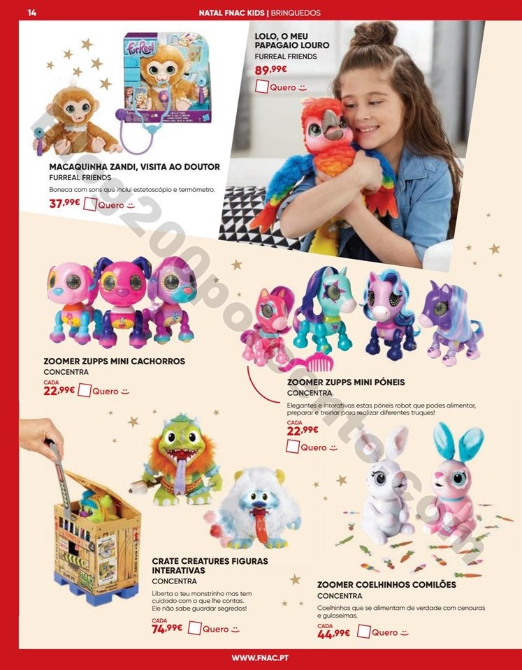 Antevisão Folheto FNAC Natal Kids Promoções de 