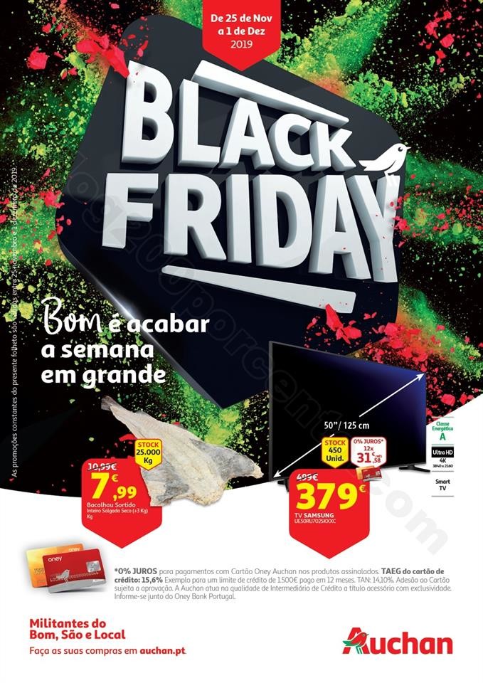 Antevisão Folheto AUCHAN Black Friday Promoções