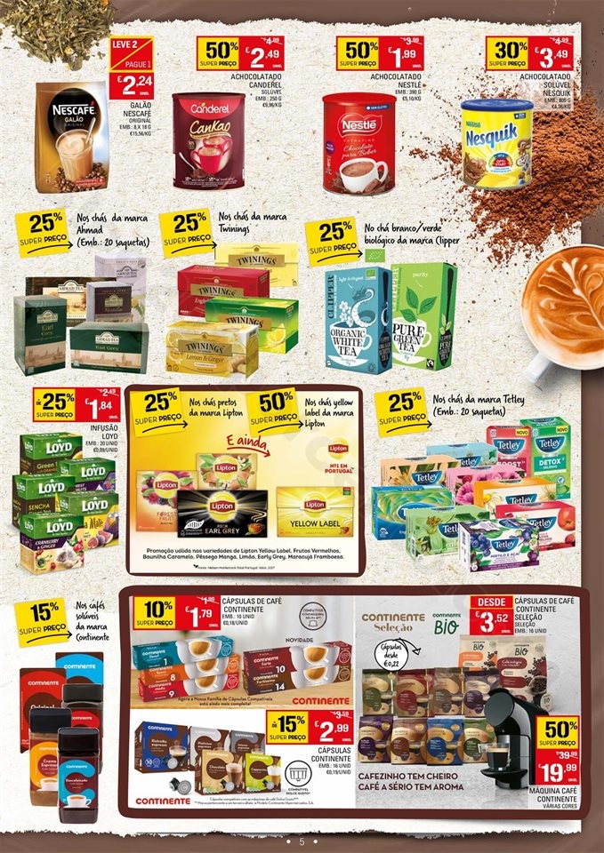 Antevisão Folheto CONTINENTE Doces Promoções de