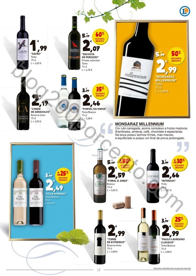 Antevisão Folheto E-LECLERC Vinhos promoções de