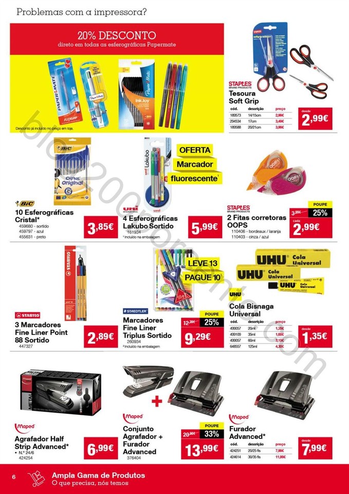 Antevisão Folheto STAPLES Promoções de 17 a 23 