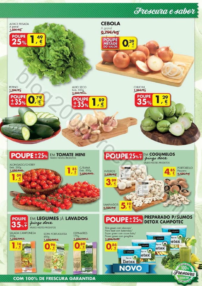 Antevisão Folheto PINGO DOCE Frescos promoções 
