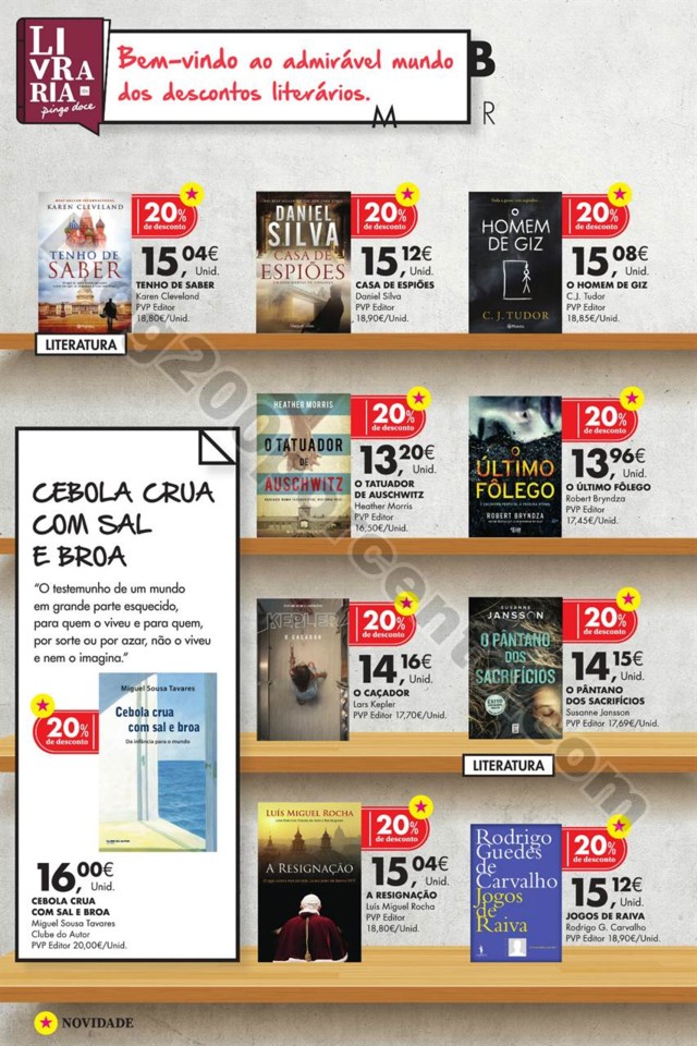 Antevisão Folheto PINGO DOCE Feira Livro promoç