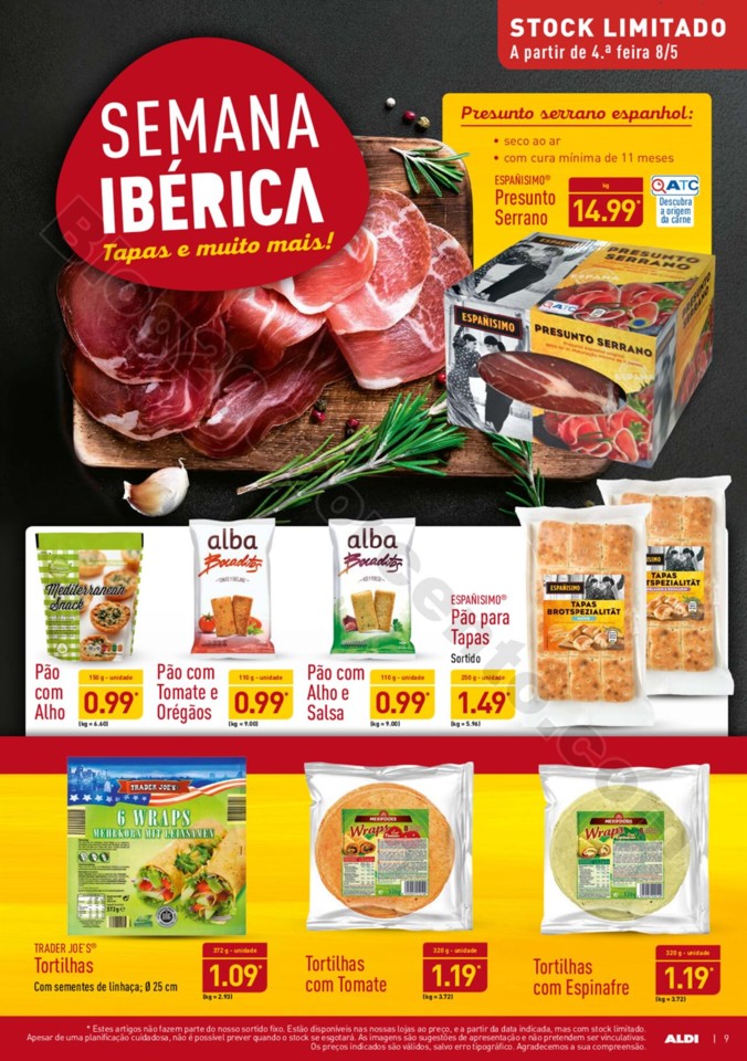 Antevisão Folheto ALDI Promoções a partir de 8 