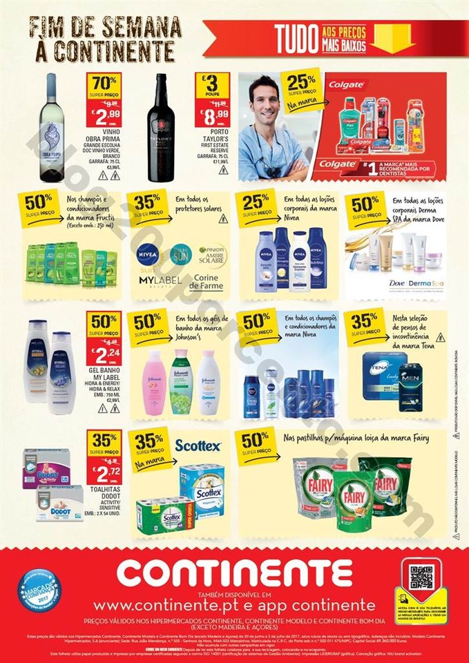 Antevisão Folheto CONTINENTE Fim de semana promo