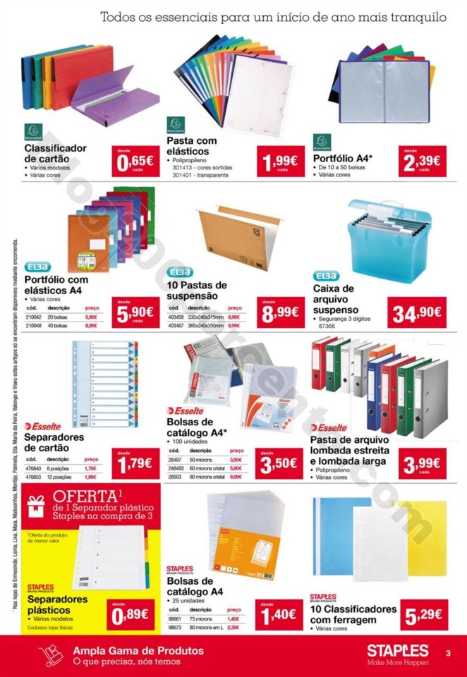 Antevisão Folheto STAPLES Promoções de 2 a 16 j