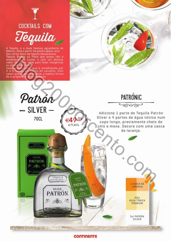 Antevisão Folheto CONTINENTE Cocktails &amp; Gins pro