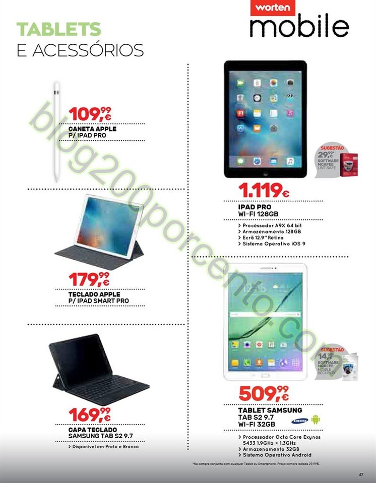 Antevisão Folheto WORTEN Mobile promoções de 11