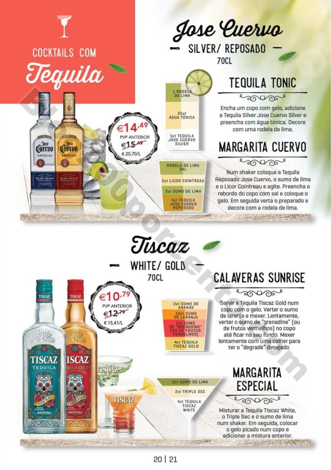 Antevisão Folheto CONTINENTE Cocktails promoçõe