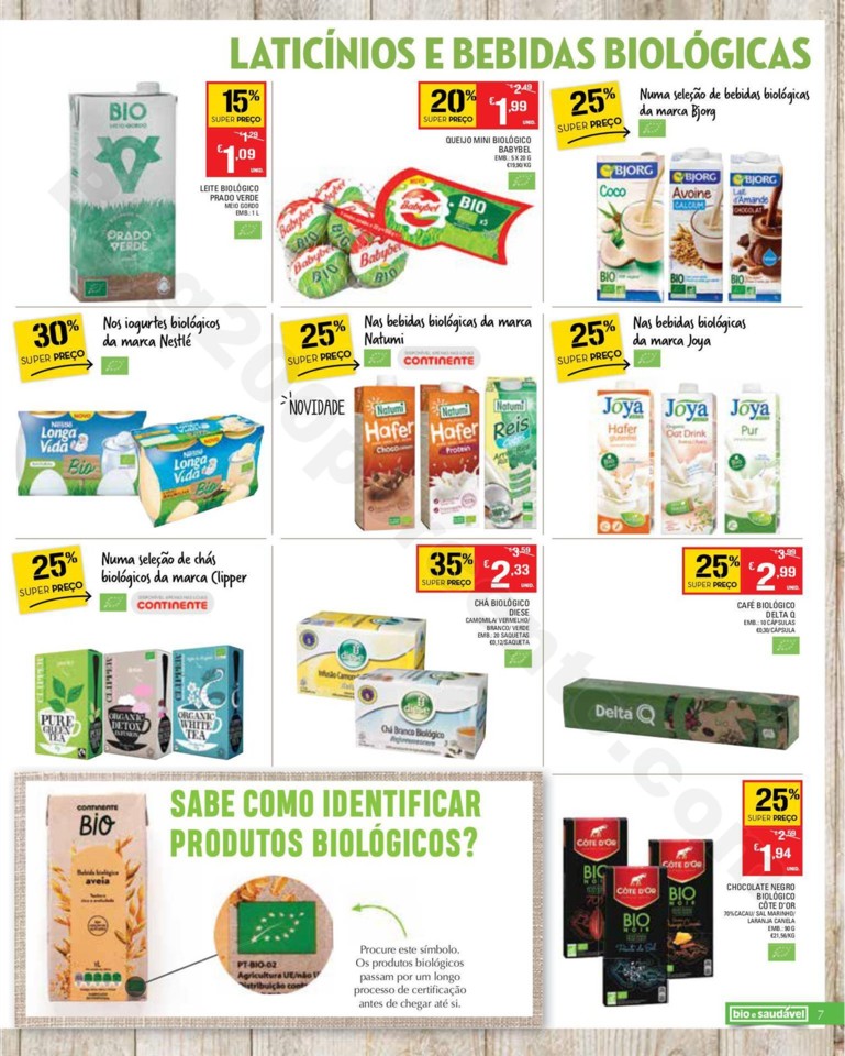 Antevisão Folheto CONTINENTE Bio &amp; Saudável prom