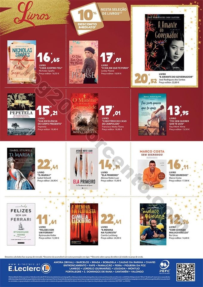 Antevisão Folheto E-LECLERC Presentes Natal promo