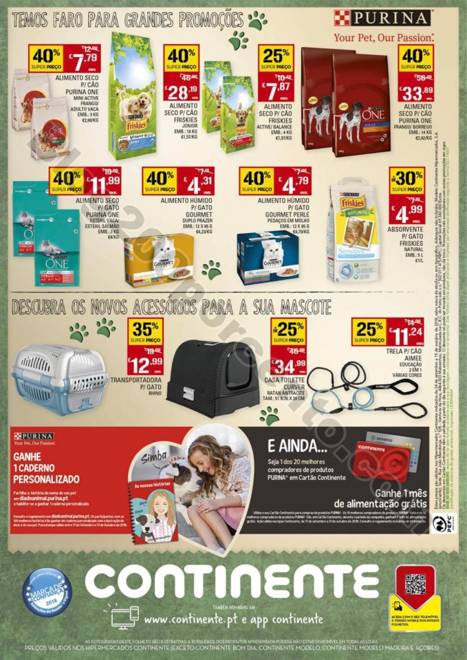 Antevisão Folheto CONTINENTE Feira animal promoç