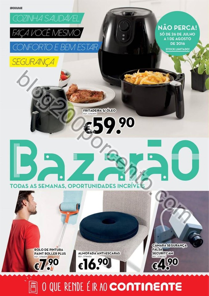 Antevisão Folheto CONTINENTE Bazarão promoções