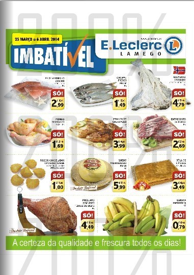 Antevisão Folheto | E-LECLERC | Lamego de 25 março a 6 abril