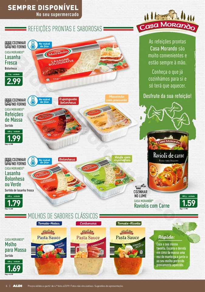 Antevisão Folheto ALDI Promoções a partir de 6 