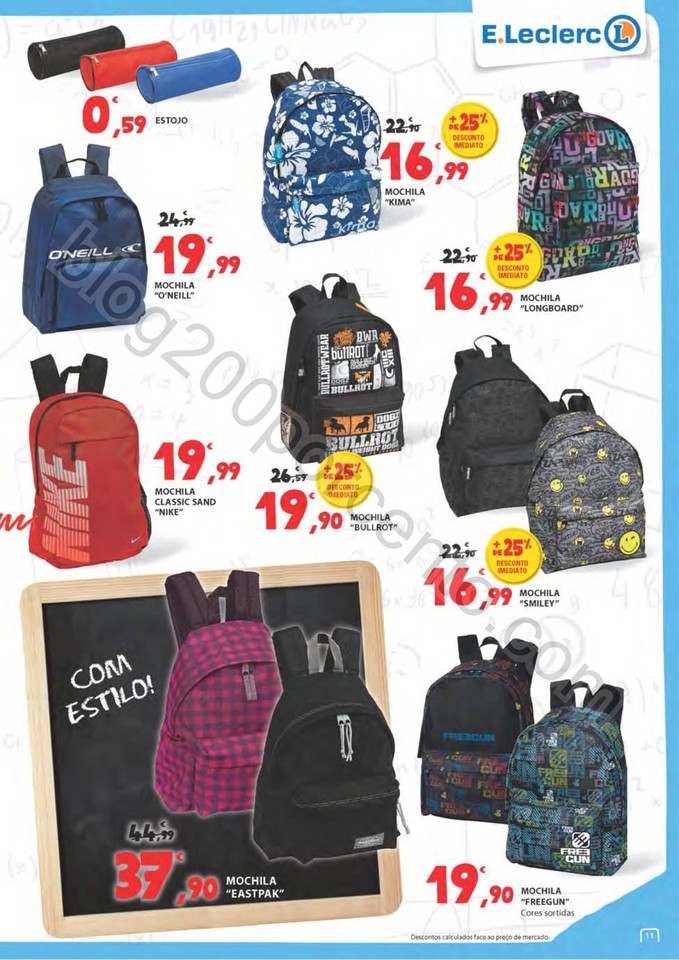 Antevisão Folheto E-LECLERC Regresso às aulas de