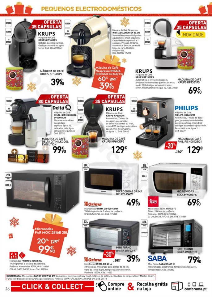 Antevisão Folheto Conforama Natal Promoções de 