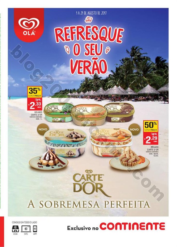 Antevisão Folheto CONTINENTE Especial Gelados pro
