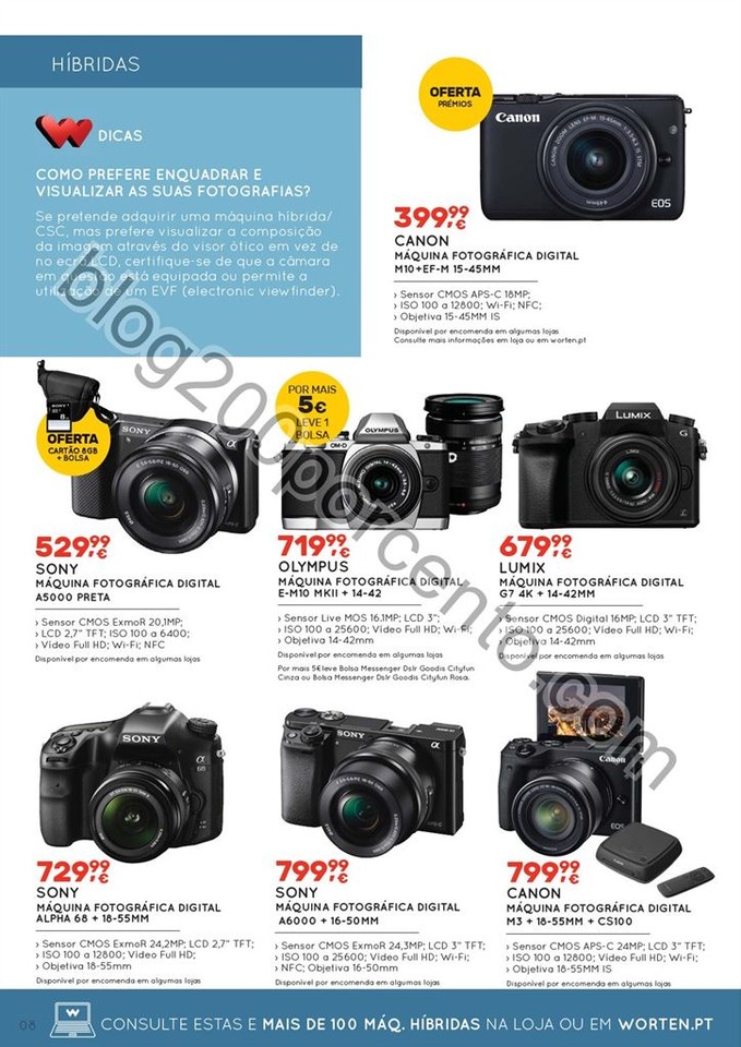 Novo Folheto WORTEN Especial fotografia até 17 ag