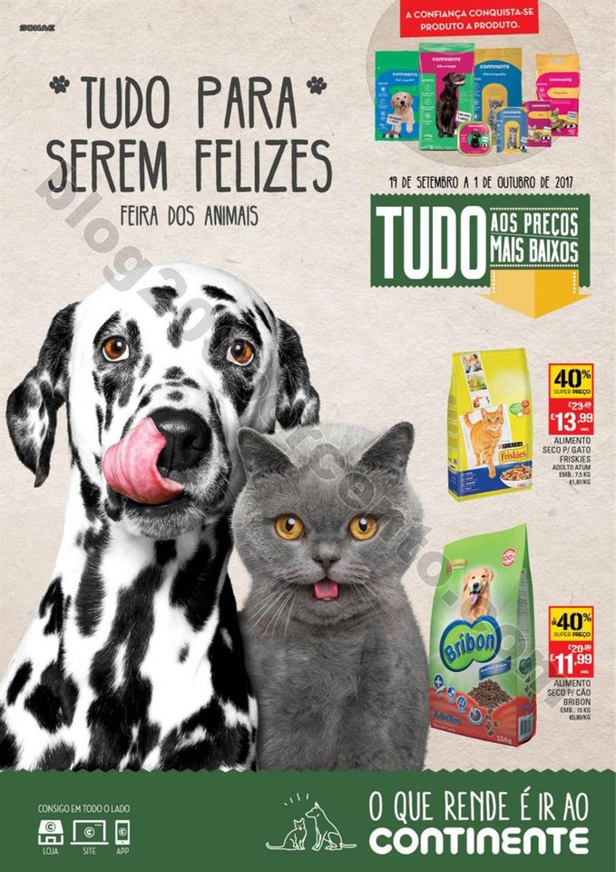 Antevisão Folheto CONTINENTE Pets promoções de 