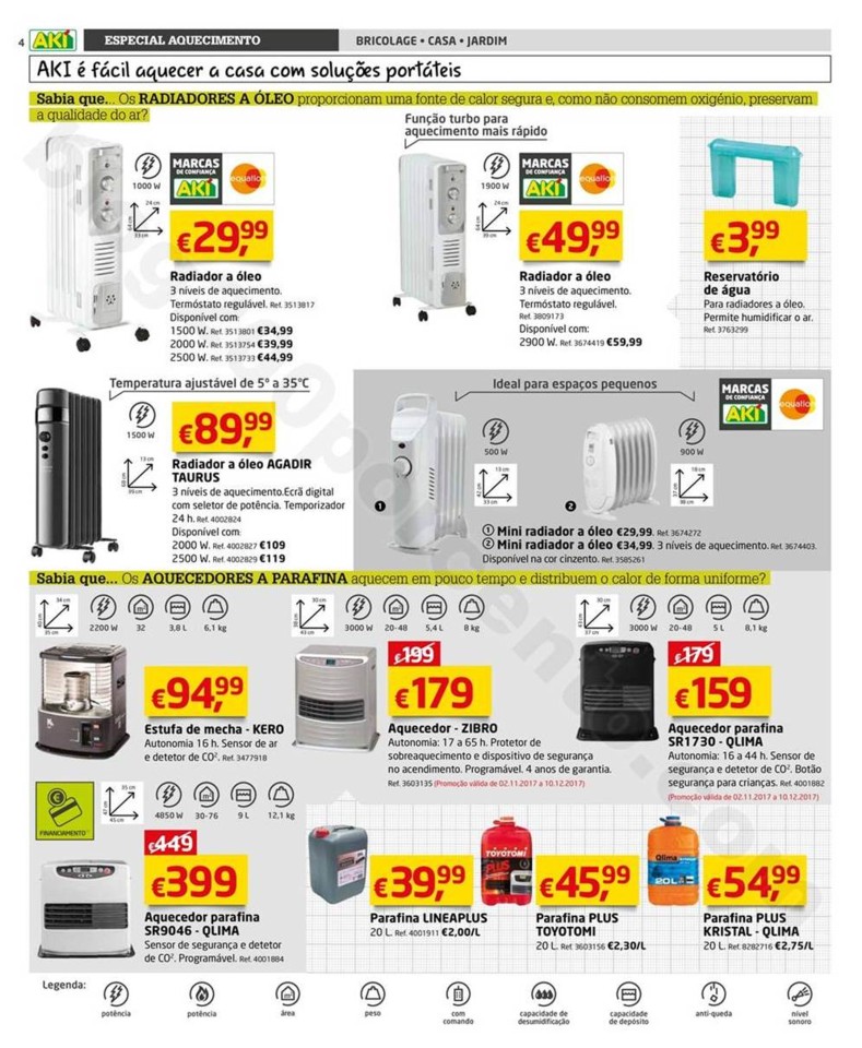 Novo Folheto AKI Aquecimento promoções até 28 f