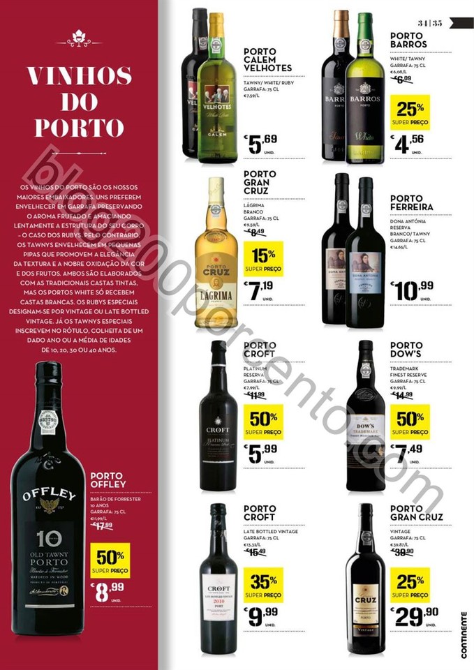 Antevisão Folheto CONTINENTE Vinhos promoções d