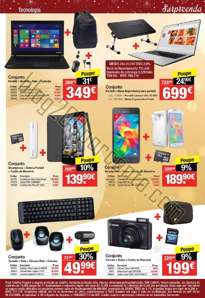 Antevisão Folheto STAPLES Natal promoções de 26