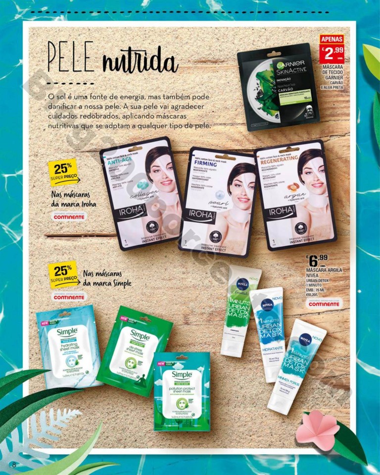 Antevisão Folheto CONTINENTE Beleza verão promo