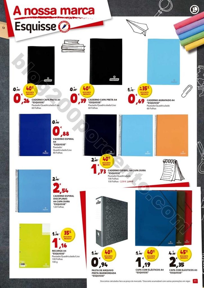 Antevisão Folheto E-LECLERC Regresso às aulas de