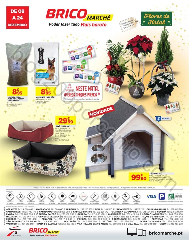 Novo Folheto BRICOMARCHÉ Promoções Natal de 8 a