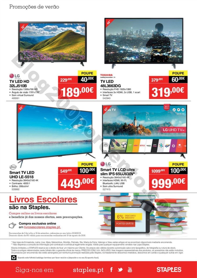 Antevisão Folheto STAPLES Promoções de 7 a 22 a