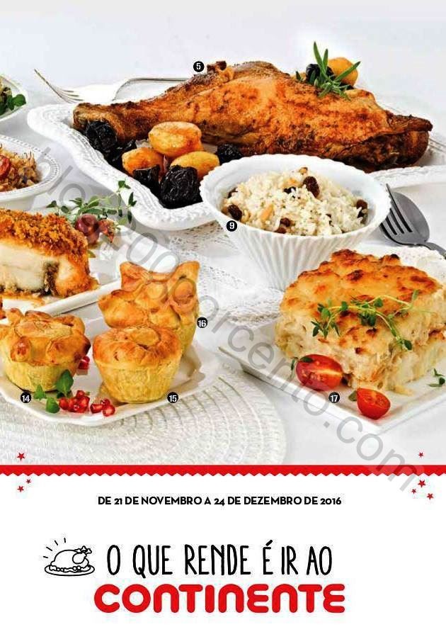 Novo Folheto Take Away Natal CONTINENTE de 21 nove
