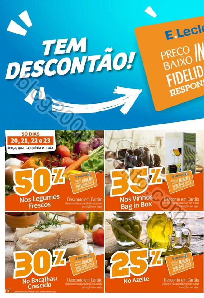 Antevisão Folheto E-LECLERC Promoções de 20 a 2