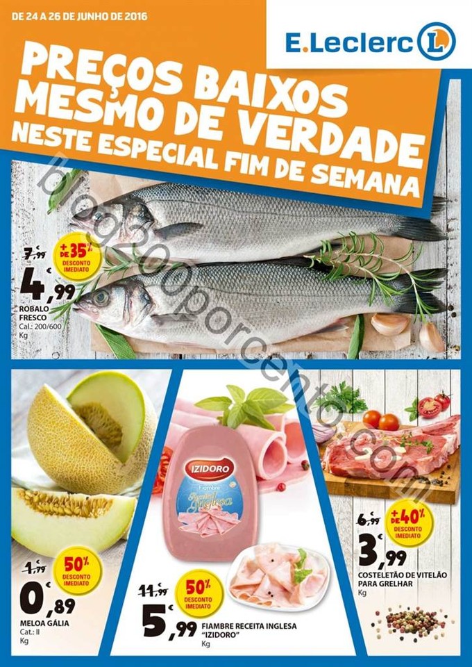 Antevisão Folheto E-LECLERC Fim de semana de 24 a